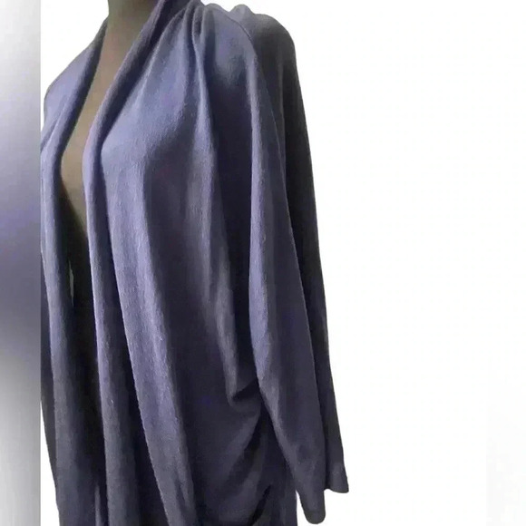 Time and Tru navy blue open front cardigan 3/4 sleeves. Size XXXL 3X - Picture 3 of 5